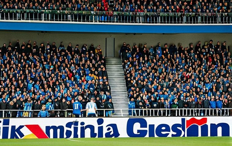 에스토니아의 주요 스포츠 및 유명 선수 - A packed stadium during a Meistriliiga football match in Estonia, showcasing enthusiastic fans, full...